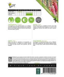 Alternative view of Buzzy Digitalis, Foxglove Mixed Seeds 0.5g