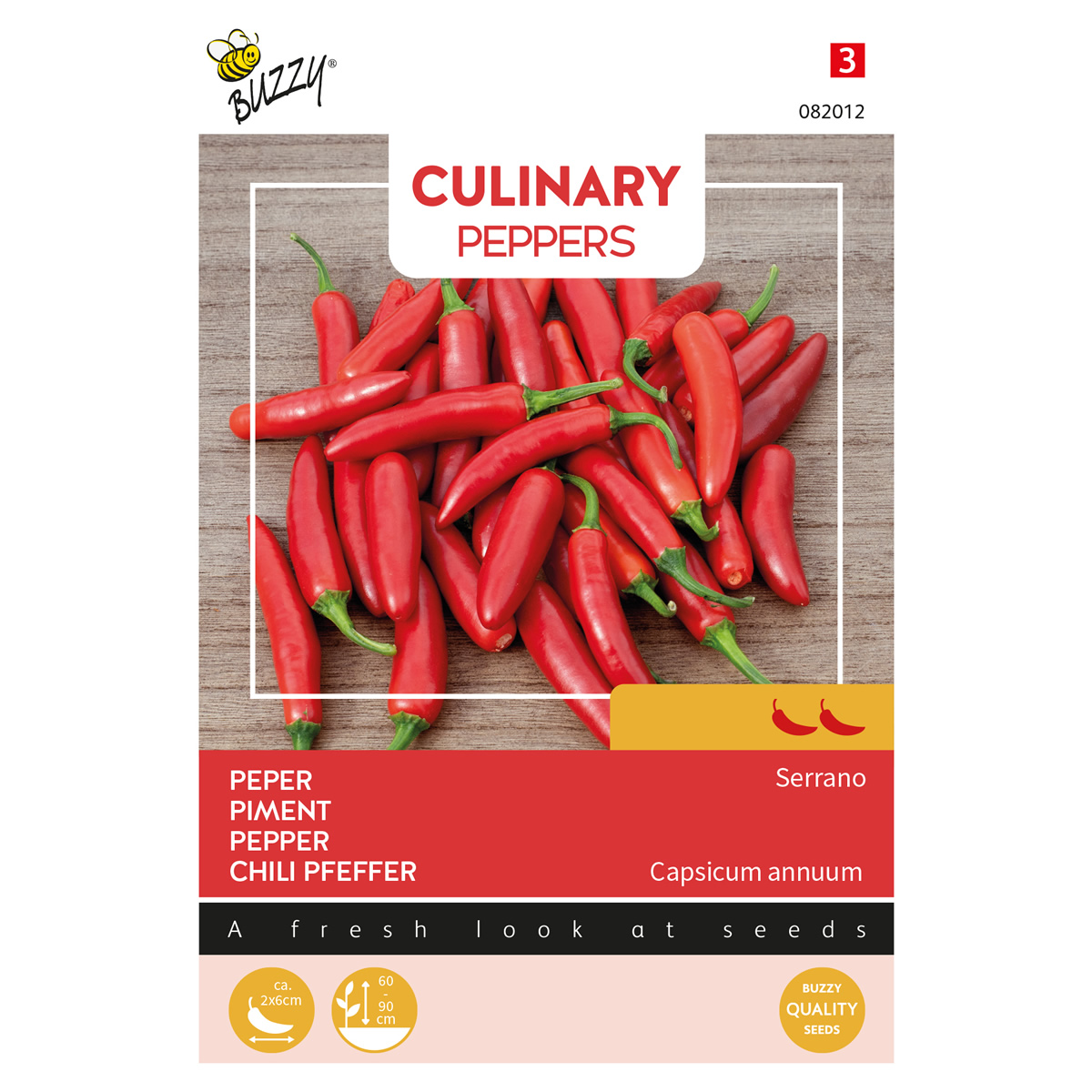 Buzzy® Culinary Peppers Serrano 10s