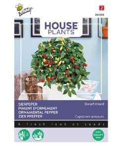 Buzzy House Plants Ornamental Pepper seeds 0.5g