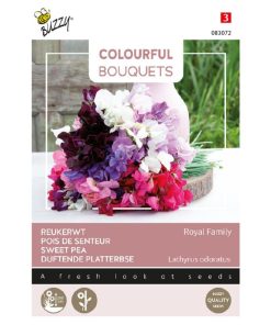 Buzzy Colourful Bouquets Sweet Pea Seeds Royal Family 5g (830726)