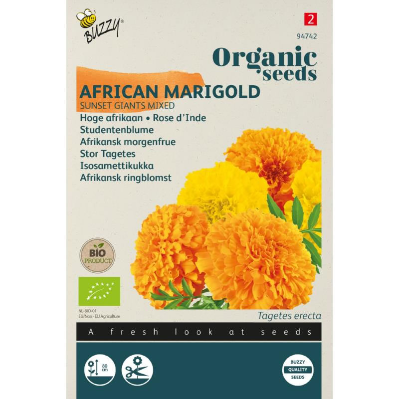 Buzzy Organig Marigold Sunset Giants
