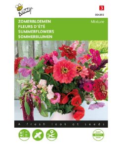004893 Pink and Red Summer Flower Mix