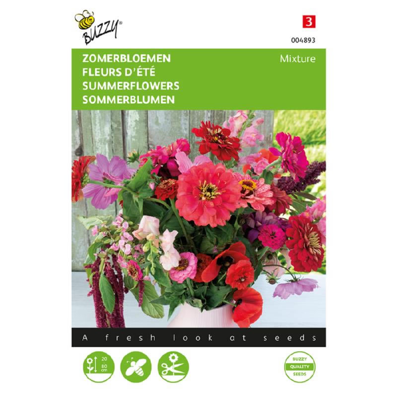 004893 Pink and Red Summer Flower Mix