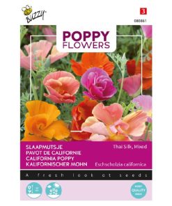 080861 Thai Silk California Poppy Mixed