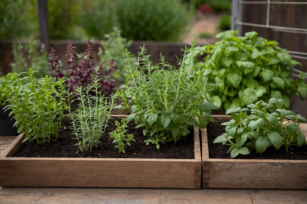 herbs and greens