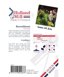Alternative view of Holland Mill Cornflower Mixed Seeds 0.8g