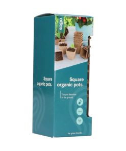 SOGO Biodegradable Square Seed Pots 6 cm – Pack of 10