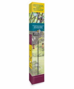 Buten Bird Feeding Station with 2 Feeders Blacksteel