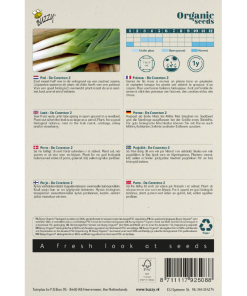 Alternative view of Buzzy Organic De Carentan 2 Autumn Leek Seeds 1.5g