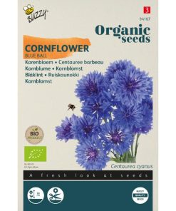 94167-Buzzy® Organic Centaurea, Cornflower Blue Ball (BIO)