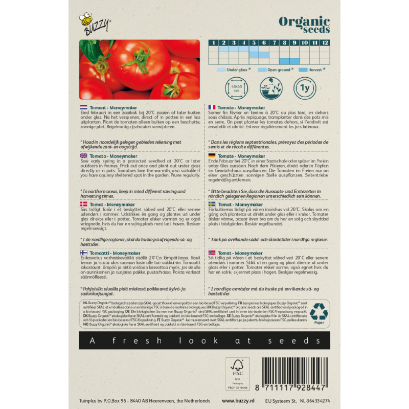 Buzzy Organic Moneymaker Tomato Seeds 0.1g - Image 2
