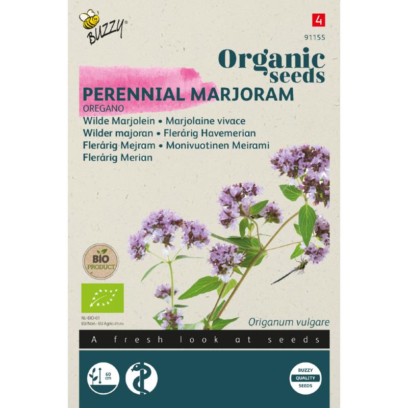 Buzzy® Organic Wild Marjoram - Oregano seeds (BIO)2