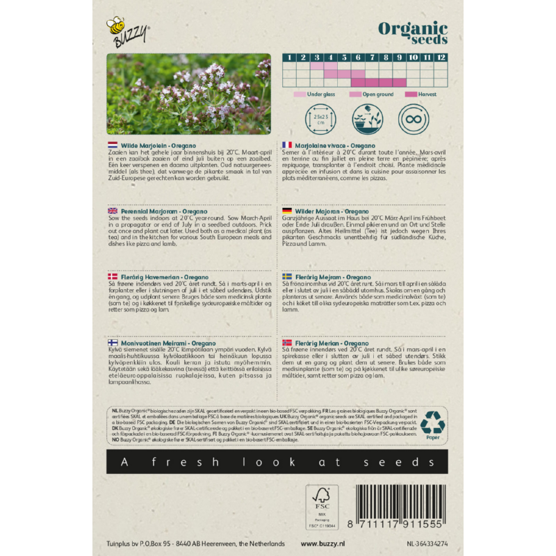 Buzzy® Organic Wild Marjoram - Oregano (BIO)2